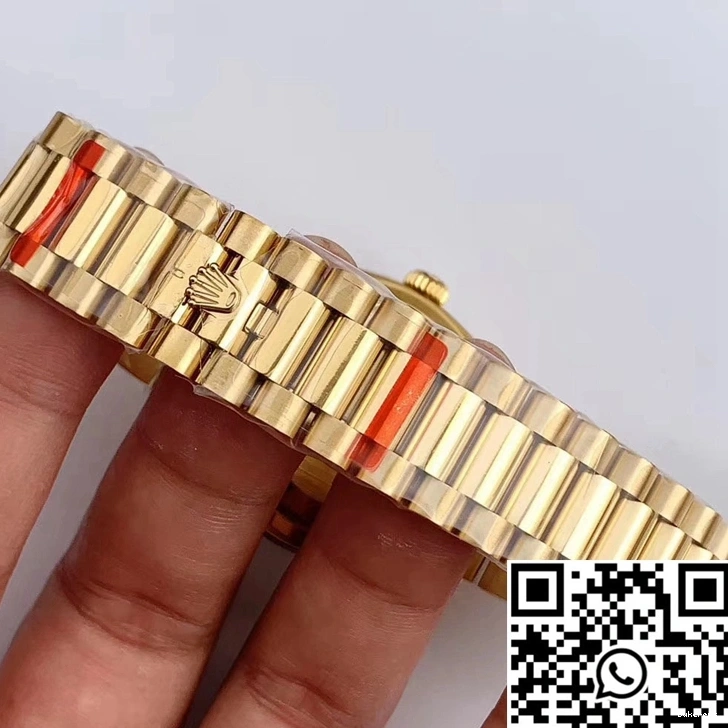 EW Rolex Factory M128238-0022 Day-Date Gray Dial Gold Yellow 0327